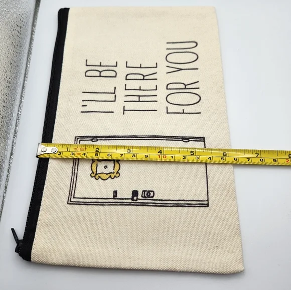 Friends zipper pouch, I'll be there for you, canvas - Picture 4 of 7